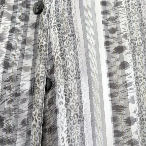 Vintage Alia Leopard Stripe Print Blouse - Picture 4 of 5